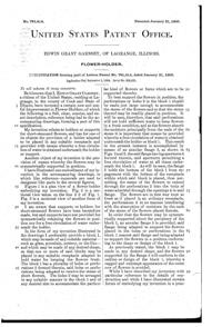 Japana Specialty Flower Frog Patent  781414-2