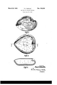 Erickson Ash Tray Design Patent D153236-1