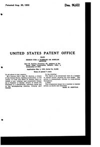 Imperial # 701 Reeded Tumbler Design Patent D 96622-2