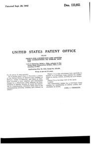 Imperial # 400 Candlewick Candlestick Adapter Design Patent D133955-2