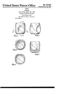Imperial # 675 Pinch Tumbler Design Patent D219529-1