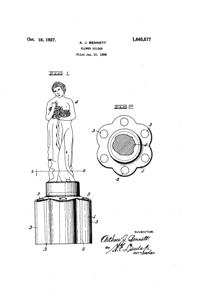 Cambridge # 513 Figural Flower Frog Patent 1645577-1 Cambridge # 513 Figural Flower Frog Patent 1645577-1