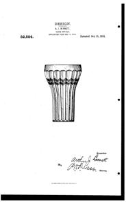 Cambridge Tumbler Design Patent D 52554-1