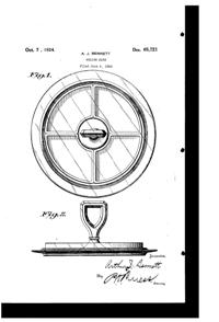 Cambridge # 326 Center Handled Relish Design Patent D 65721-1 Cambridge # 326 Center Handled Relish Design Patent D 65721-1