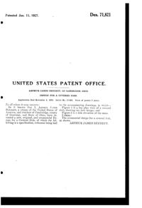 Cambridge # 910, # 912, # 915 Covered Oval Bowl Design Patent D 71821-2