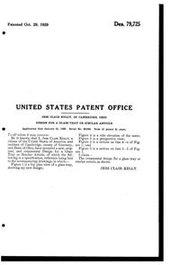 Cambridge Tray Design Patent D 79725-3