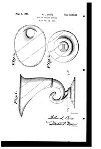 Cambridge # 575 Pristine Vase Design Patent D128640-1 Cambridge # 575 Pristine Vase Design Patent D128640-1