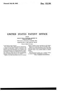 Cambridge Pristine Cocktail Shaker Design Patent D133198-2