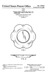 Cambridge Plate Design Patent D179012-1
