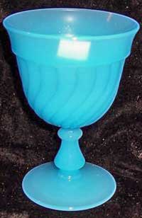 Fostoria #2412 Colony Stem in Experimental Blue