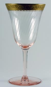 Fostoria # 766 Spiral Optic Stem with Regent Band