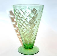 Fostoria #4095 Spiral Optic Footed Tumbler