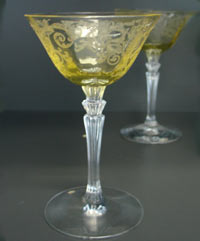 Fostoria #5099 Cocktail Stem with 278 Versaille Etch