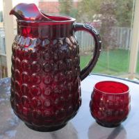 Anchor Hocking Bubble Pitcher & Tumbler