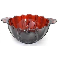 Hocking Oyster & Pearl Handled Bowl