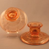 Hocking Block Optic Candleholder