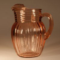 Hocking Old Cafe Ice Lip Pitcher