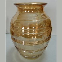 Hocking Ringed Optic Vase