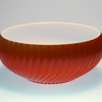 Hocking # W20 Vitrock Bulb Bowl w/ Dec. 1921-Coral