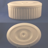 Hocking Oval Vitrock Refrigerator Storage Jar
