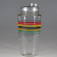Hocking Cocktail Shaker w/ Multi-Color Bands