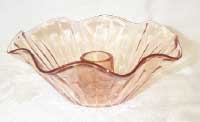 Hocking Ruffled Candle Holder
