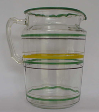 Hocking # 700 Striped Jug