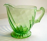 Hocking Spiral Cream & Sugar
