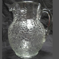 Anchor Hocking #   5-1/2 / 58 Ice Tea Crackle Pitcher