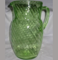 Hocking Spiral Pitcher