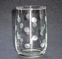 Hocking Juice Tumbler with Circle Cutting