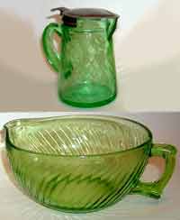 Hocking Spiral Optic Waffle Set