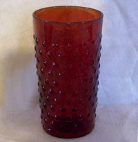 Hocking Royal Ruby Hobnail Tumbler
