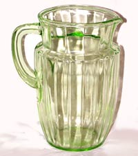 Hocking Pillar Optic Pitcher