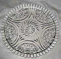 Hocking Stars and Bars Torte Plate