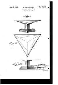 New Martinsville #  33 Modernistic Compote Design Patent D 78835-1