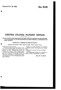 New Martinsville #  37 "Moondrops" or Georgian Tumbler Design Patent D 88398-2