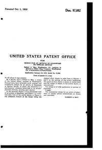 Duncan & Miller # 111 Terrace Tumbler Design Patent D 97082-2