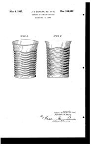 Duncan & Miller # 112 Caribbean Tumbler Design Patent D104342-1