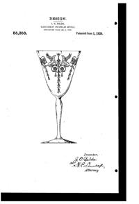 Central # 401 Harding Etch Design Patent D 55358-1