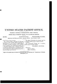 Morgantown # 721 Mayerling Etch Design Patent D 45754-2