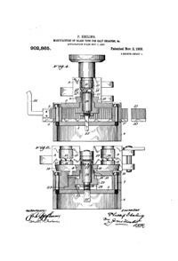 Fostoria Glass Salt Shaker Top Patent  902865-1