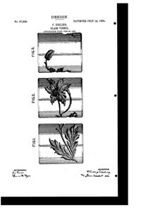 Fostoria Vessel Design Patent D 37036-1