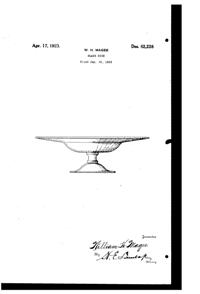 Fostoria Compote Design Patent D 62228-1