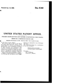 Fostoria #2330 Combination Plate & Sherbet Design Patent D 67042-2