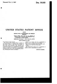 Fostoria #2496 Baroque Candlestick Design Patent D103058-2