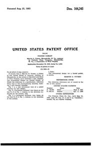 Fostoria #2630 Century Footed Tumbler Design Patent D164345-2