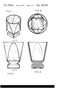 Fostoria #2936 Transition Tumblers Design Patent D256309-2