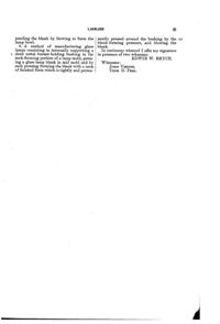 U. S. Glass Lamp Patent 1009022-4