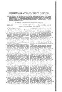 U. S. Glass Cutting Patent 1178257-2